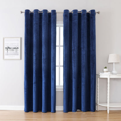 SleekVelvet - Modern Velvet Curtains, Plain and Thermal for Maximum Comfort 