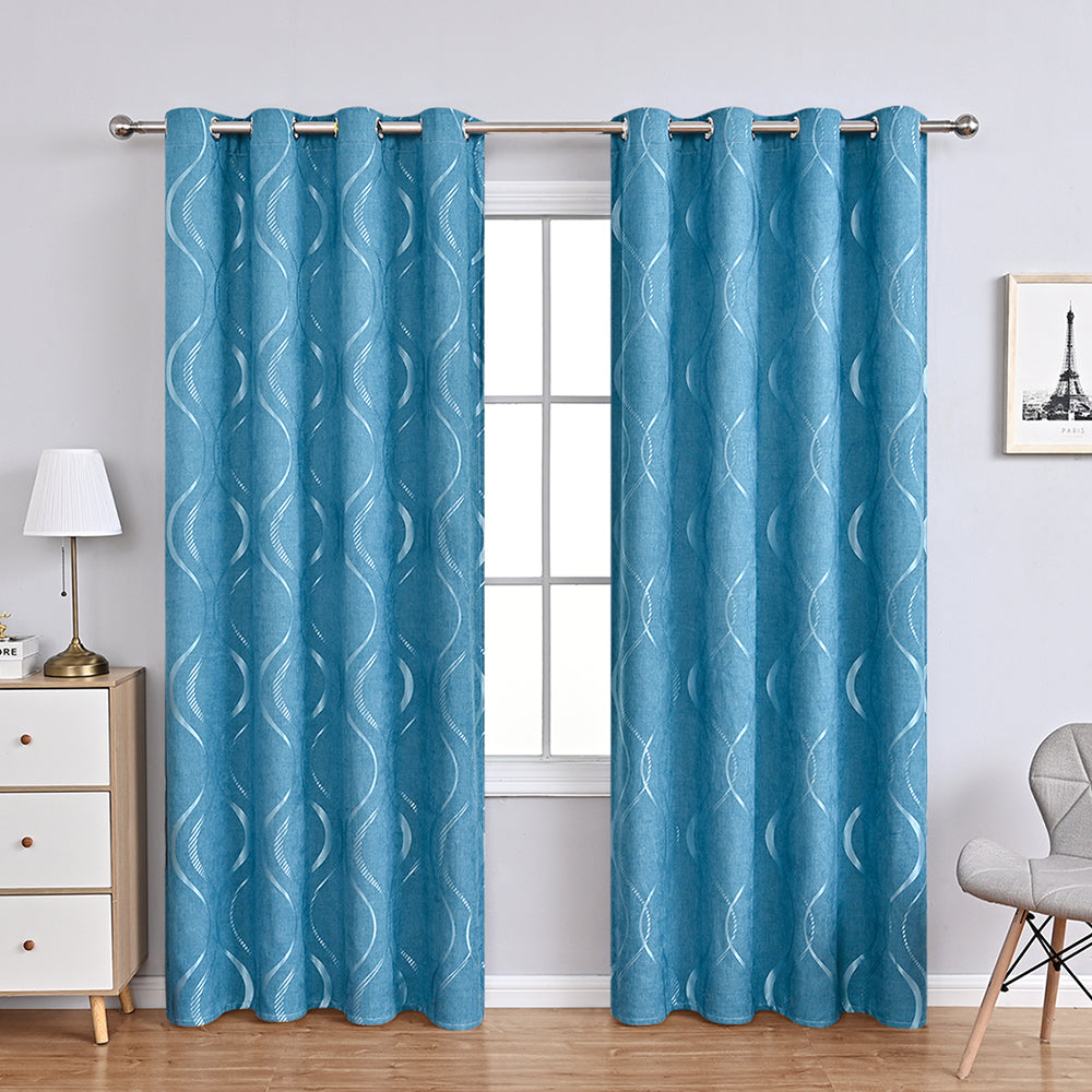 FloralElegance - Modern Chenille Curtains 