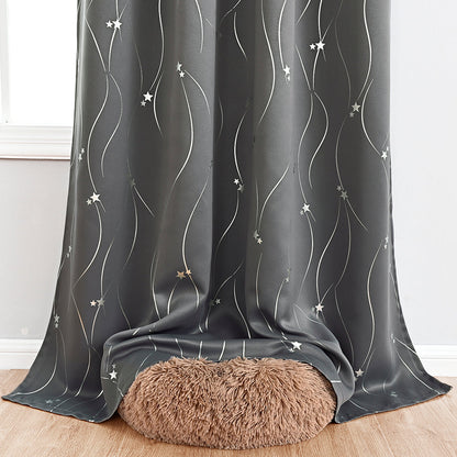 VagueCeleste - Thermal Curtains with Star Pattern 