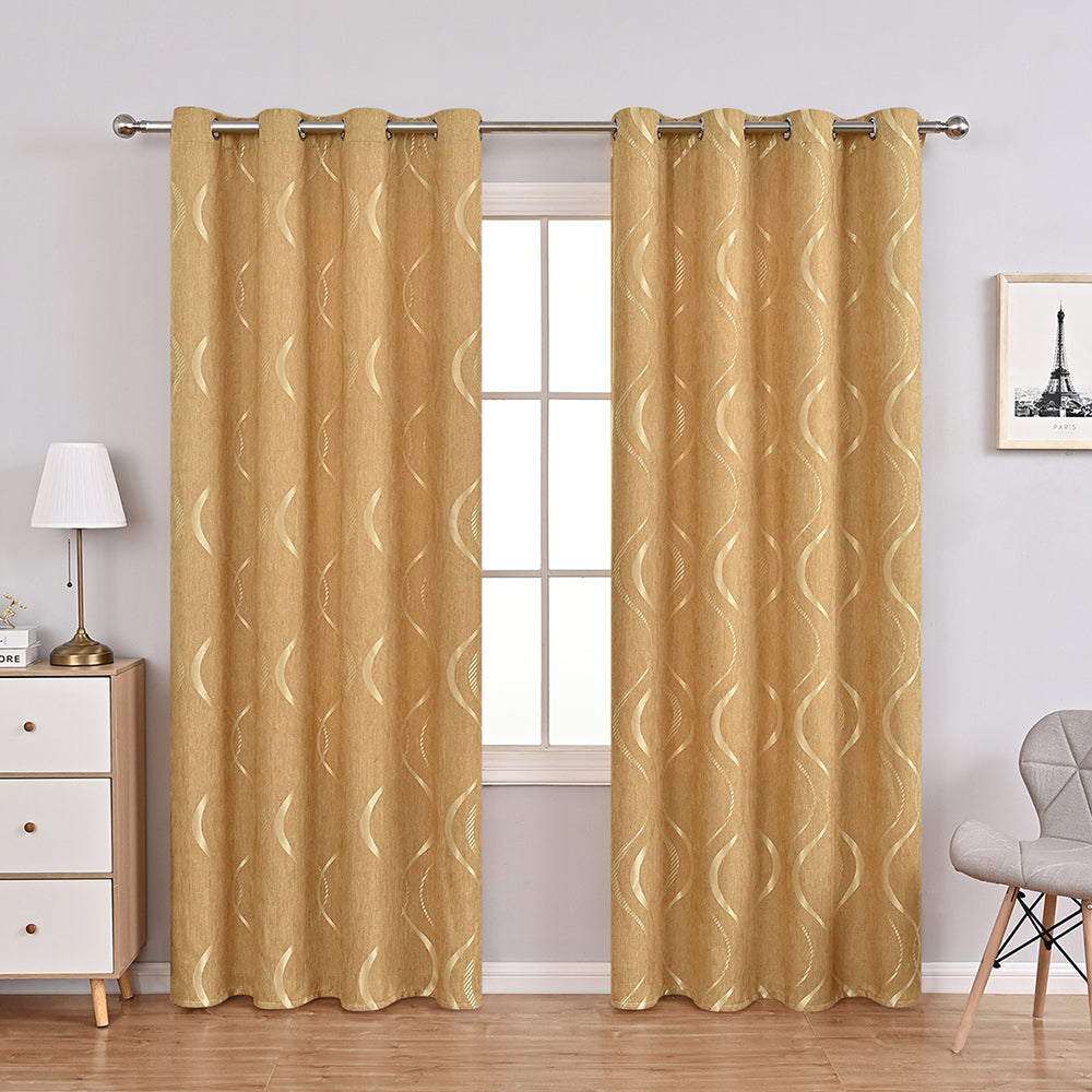 FloralElegance - Modern Chenille Curtains 