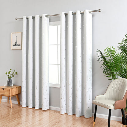 VagueCeleste - Thermal Curtains with Star Pattern 