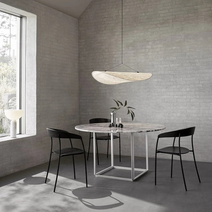 LunaLux - Modern LED Pendant Lamp made of Metal and Synthetic Silk 