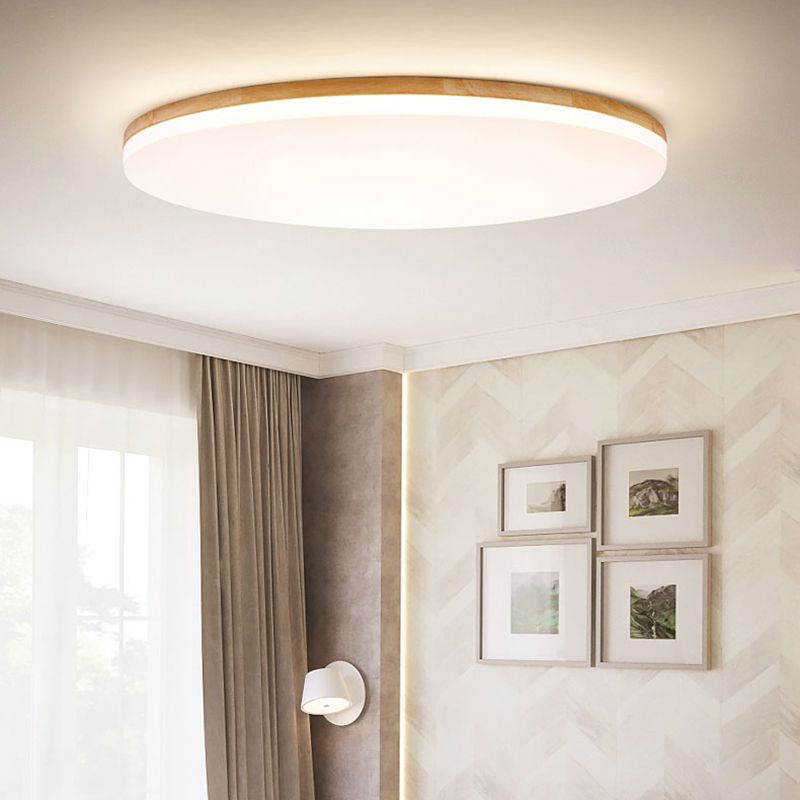 Ozawa LED Ceiling Lamp Wood Metal Bedroom Living Room Dining Room 