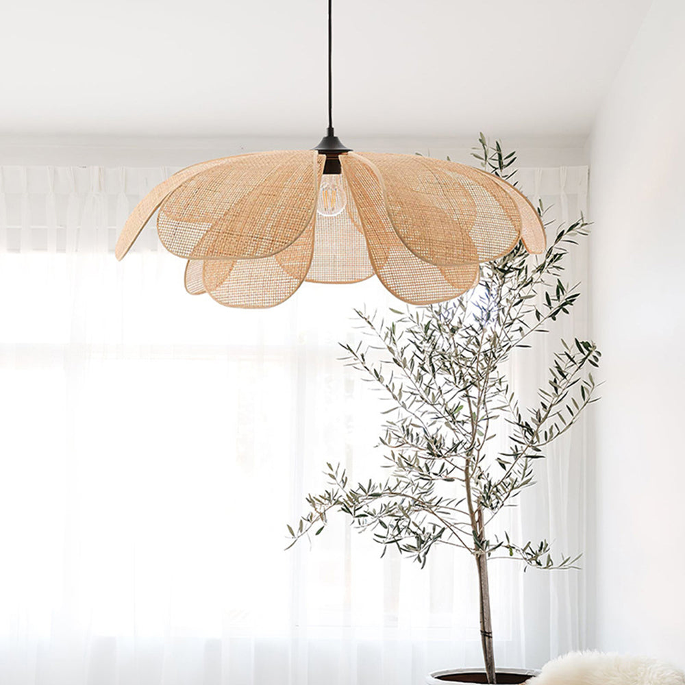 NaturelChic - Hanging Lamp in Reed for the Bedroom