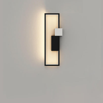 LumiSil - Minimalistische creatieve vierkante frame ijzeren siliconen LED-wandlamp