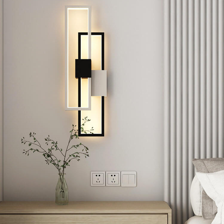 LumiSil - Minimalist Creative Square Frame Iron Silicone LED Wall Lamp 