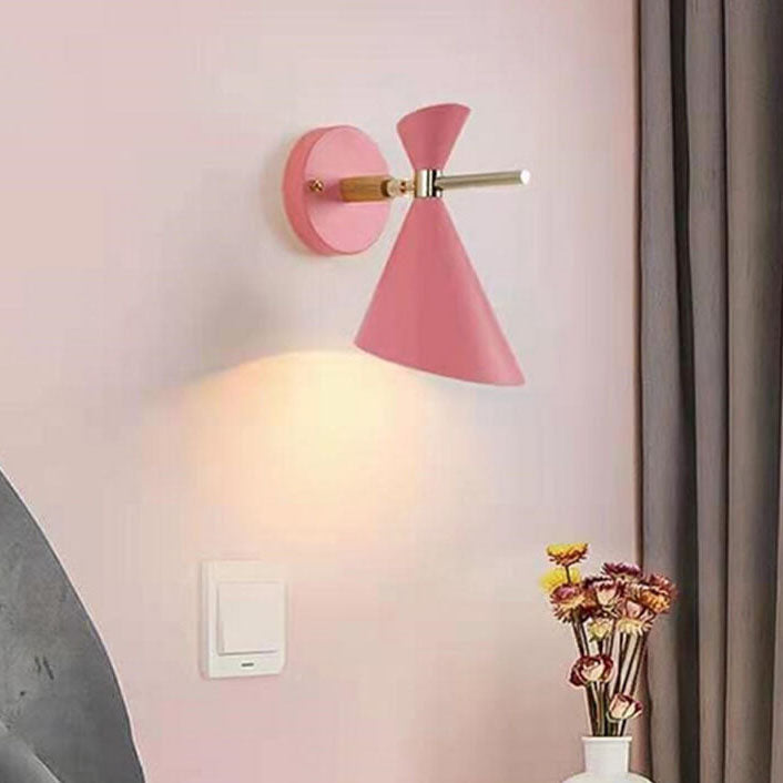 Nordic Simple Horn Shade 1-Light Wandleuchte 