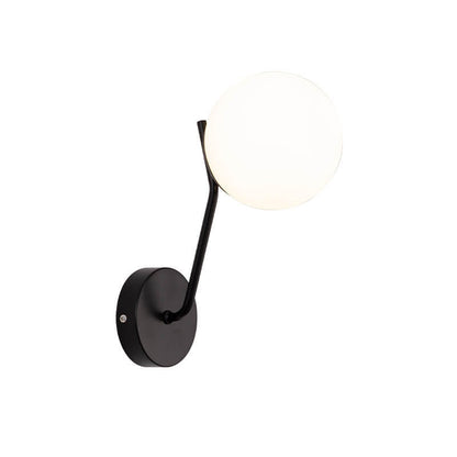 LumiArt - Modern wall lamp with glass spherical lampshade 