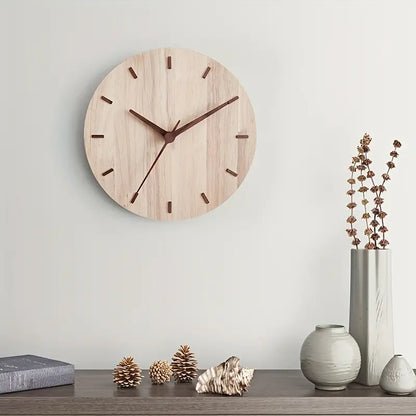 WalnutGlow - Stylish wall clock made of walnut wood