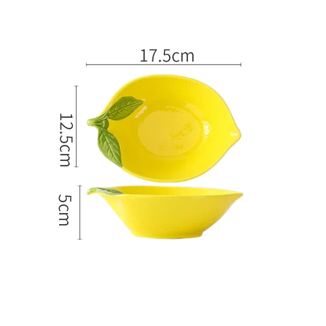 CitrusGlow - Lemon Ceramic Tableware