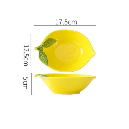 CitrusGlow - Lemon Ceramic Tableware