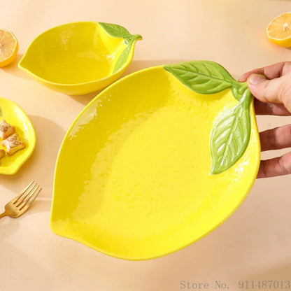 CitrusGlow - Lemon Ceramic Tableware