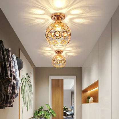 Crystaluxe - Elegant Crystal Ceiling Lamp 