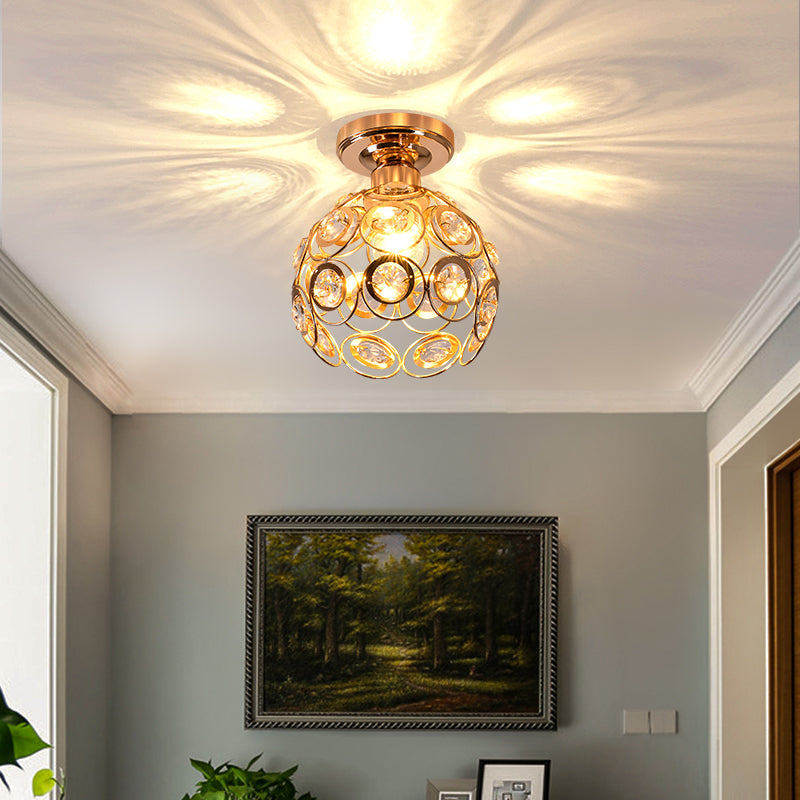 Crystaluxe - Elegant Crystal Ceiling Lamp 