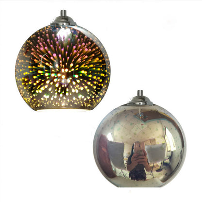 Innovative 3D Fireworks Colored Glass Pendant Lamp with 1 Light Source 