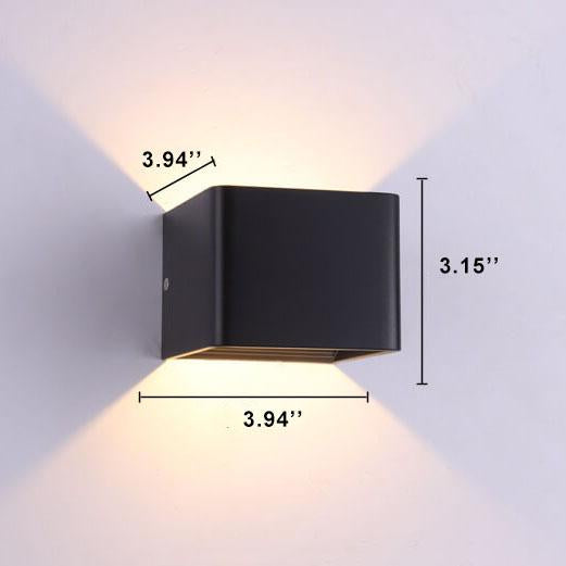 Moderne Meerkleurige Vierkante LED Mini Wandlamp