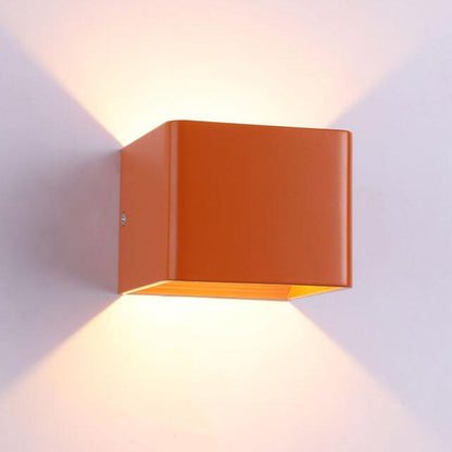 Moderne Meerkleurige Vierkante LED Mini Wandlamp