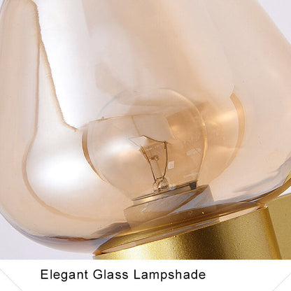 GlassDelight - Stijlvolle beker-vormige wandlamp van glas met 1 licht