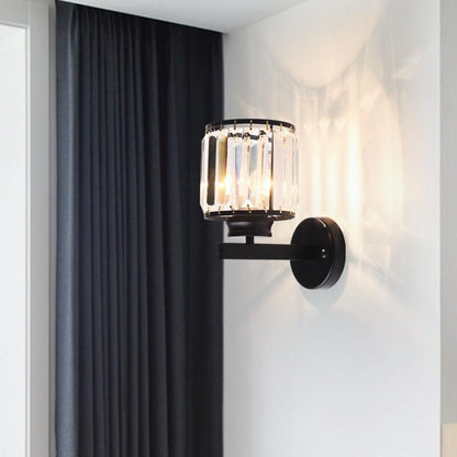 Cristalux - Modern crystal wall lamp with 1 light and arm 