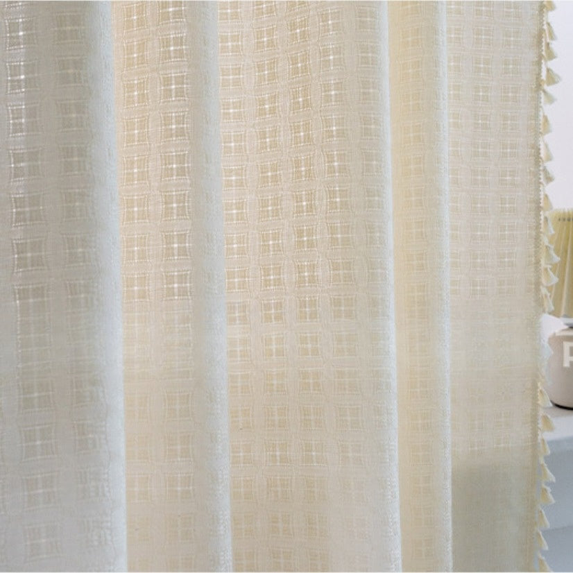 FringeLuxe - Jacquard Curtains with Fringes for a Discreet Elegance 