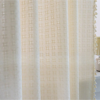 FringeLuxe - Jacquard Curtains with Fringes for a Discreet Elegance 