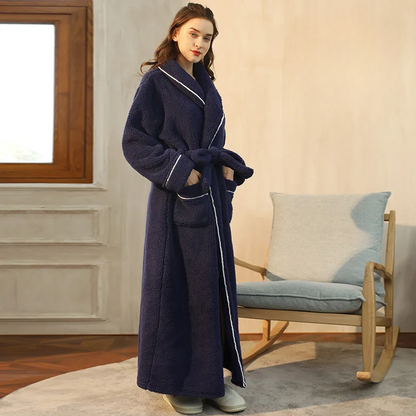 FleeceComfort – Flannel winter bathrobe 