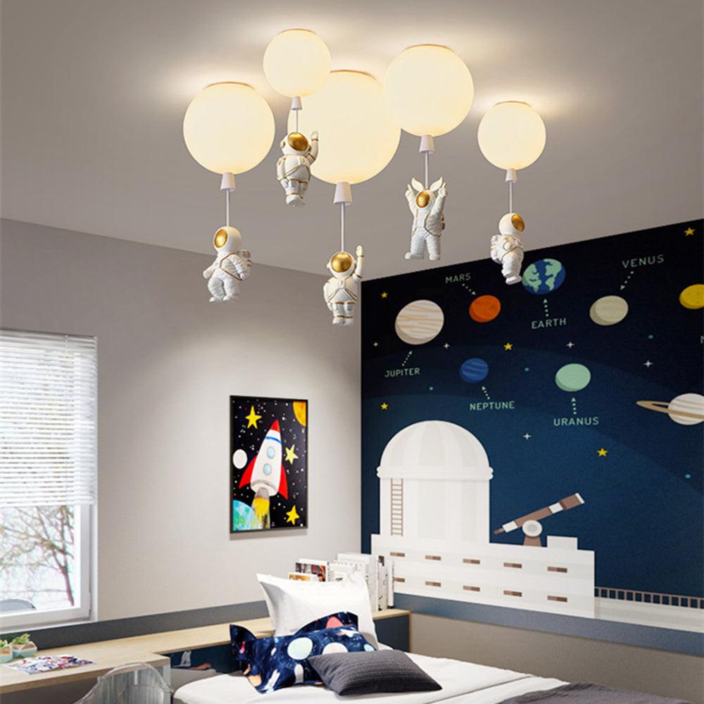 Fateh Moderne Maan/Astronauten LED Plafondlamp van Acryl