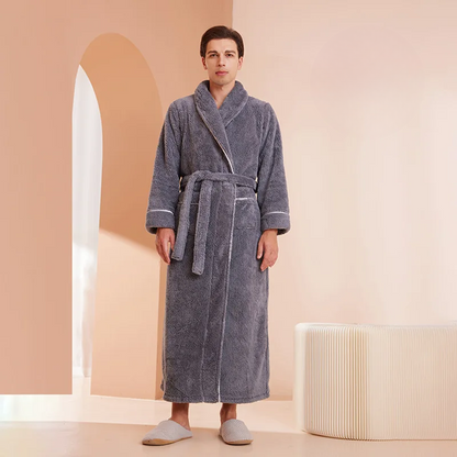 FleeceComfort – Flannel winter bathrobe 