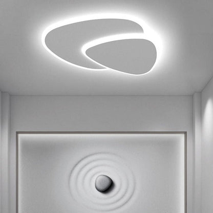 LunarGlow – Modern LED Ceiling Lamp in White 