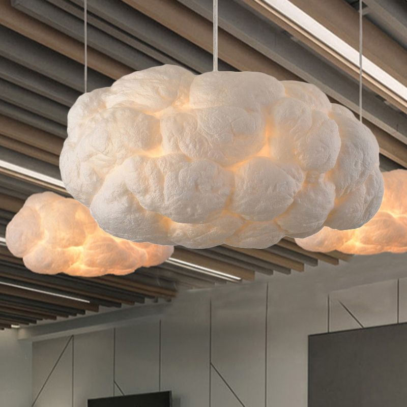 TranquilAura - Cloud Shaped LED Pendant Lamp for a Soothing Interior 