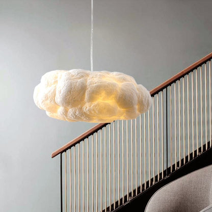 TranquilAura - Cloud Shaped LED Pendant Lamp for a Soothing Interior 