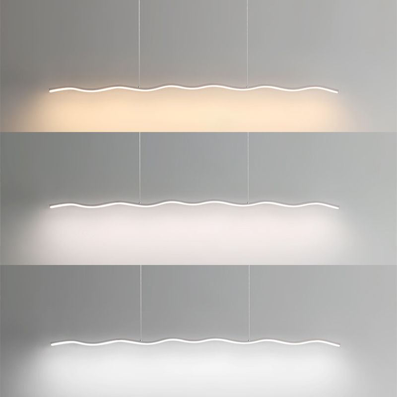 LouiseGlow - Moderne LED hanglamp in zwart en wit