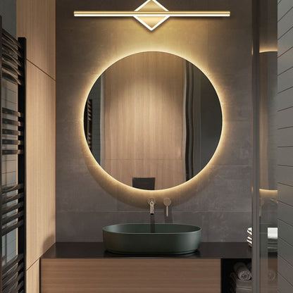 Leigh Modern Round/Square LED Wall Lamp Black/Gold Metal/Silicone Living/Bedroom/Bathroom