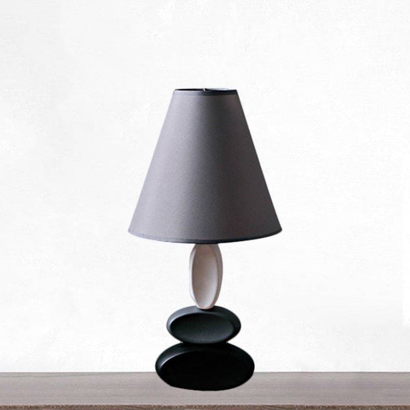 ShineStyle - Modern design table lamp with conical fabric shade 