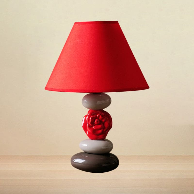 GloedHuis - Table lamp with conical fabric shade 