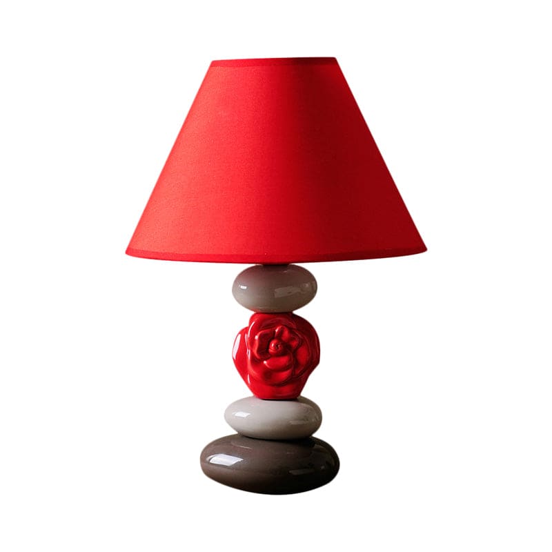 GloedHuis - Table lamp with conical fabric shade 