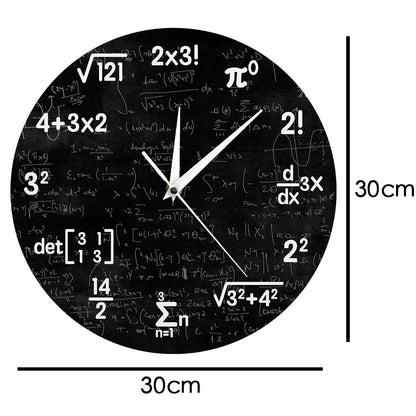 LuminaMath - Wiskundig Wanddecoratie Horloge