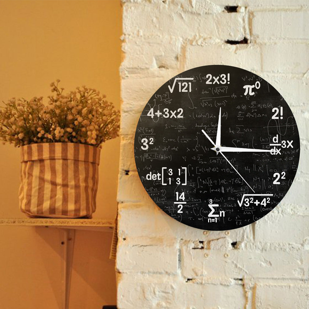 LuminaMath - Wiskundig Wanddecoratie Horloge