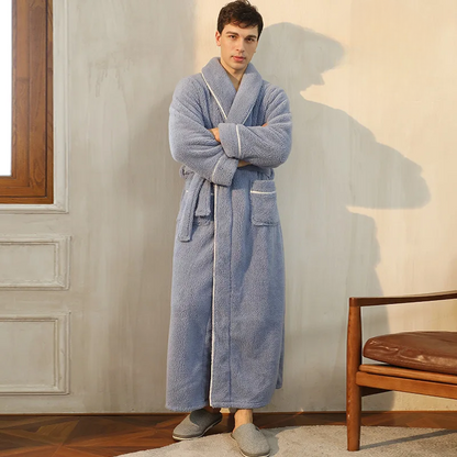 FleeceComfort – Flannel winter bathrobe 