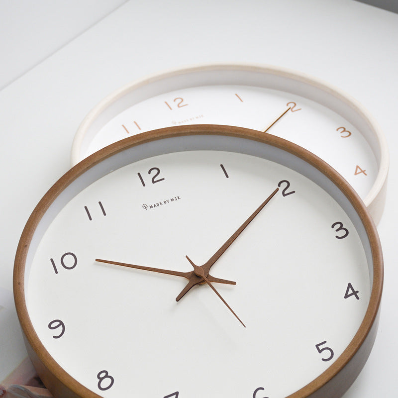 Simple Analog Solid Wood Wall Clock for Home - Timeless and elegant!