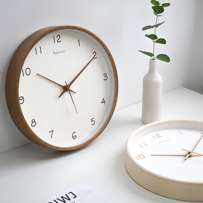 Simple Analog Solid Wood Wall Clock for Home - Timeless and elegant!