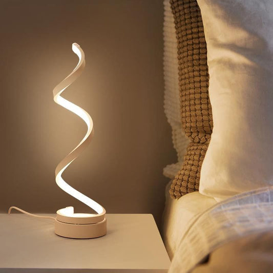 GloBulb - Modern Table Lamp with LED Spiral Design