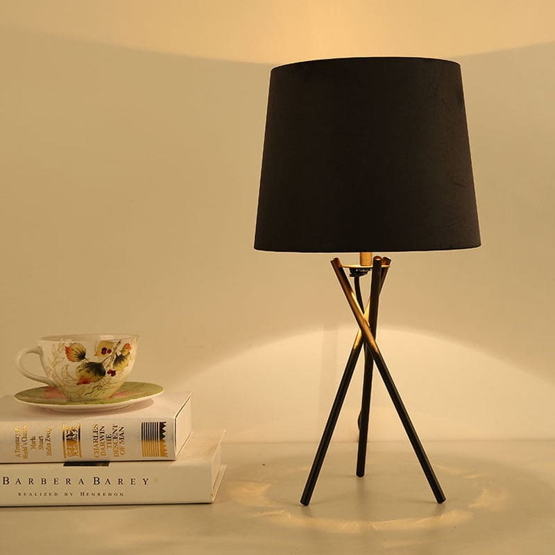 GlowWorks - Minimalist table lamp with drum cloth night light