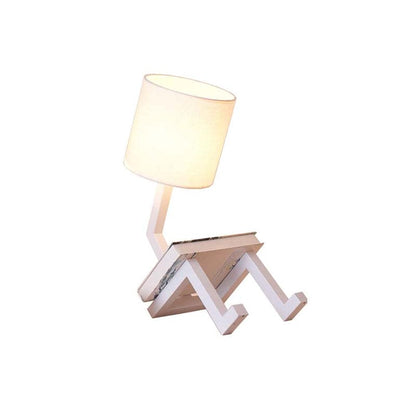 NordicLight - Scandinavian Table Lamp with Integrated Bookshelf 