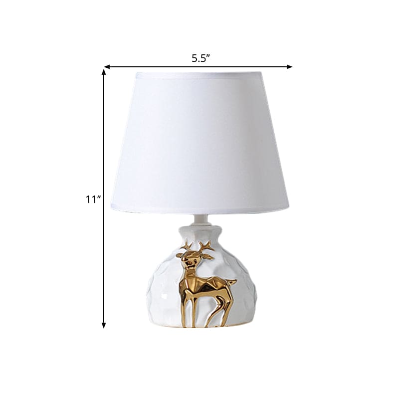 IrisGlow - Table lamp with tapered deer vase base