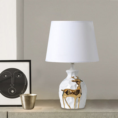 IrisGlow - Table lamp with tapered deer vase base