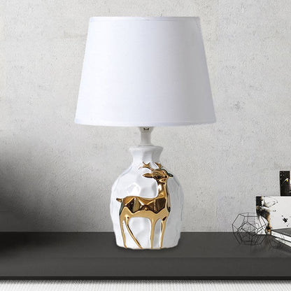 IrisGlow - Table lamp with tapered deer vase base