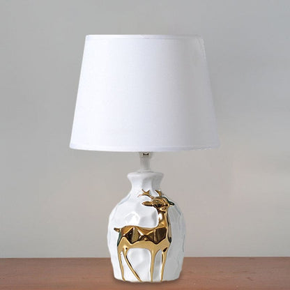 IrisGlow - Table lamp with tapered deer vase base