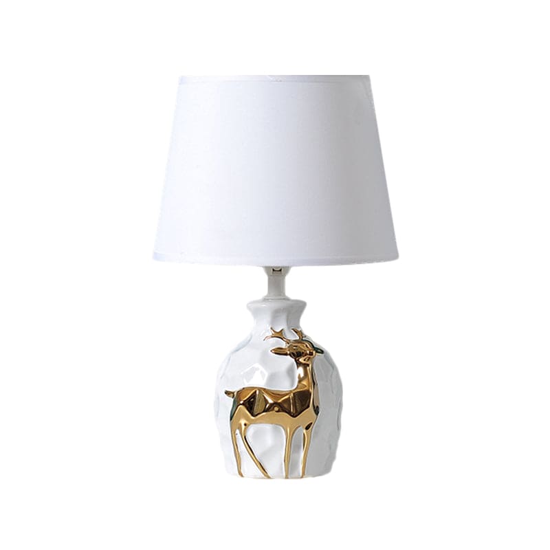 IrisGlow - Table lamp with tapered deer vase base