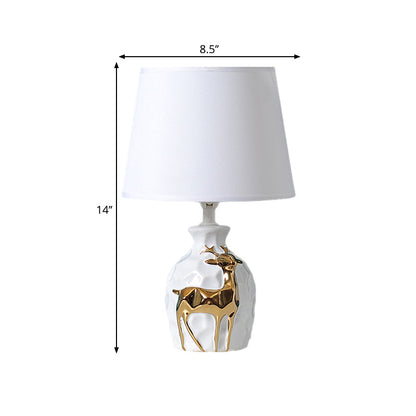 IrisGlow - Table lamp with tapered deer vase base